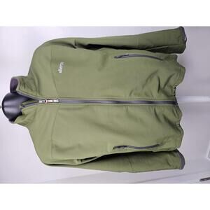 Sherpa Olive Green Full-Zip Hiking Jacket